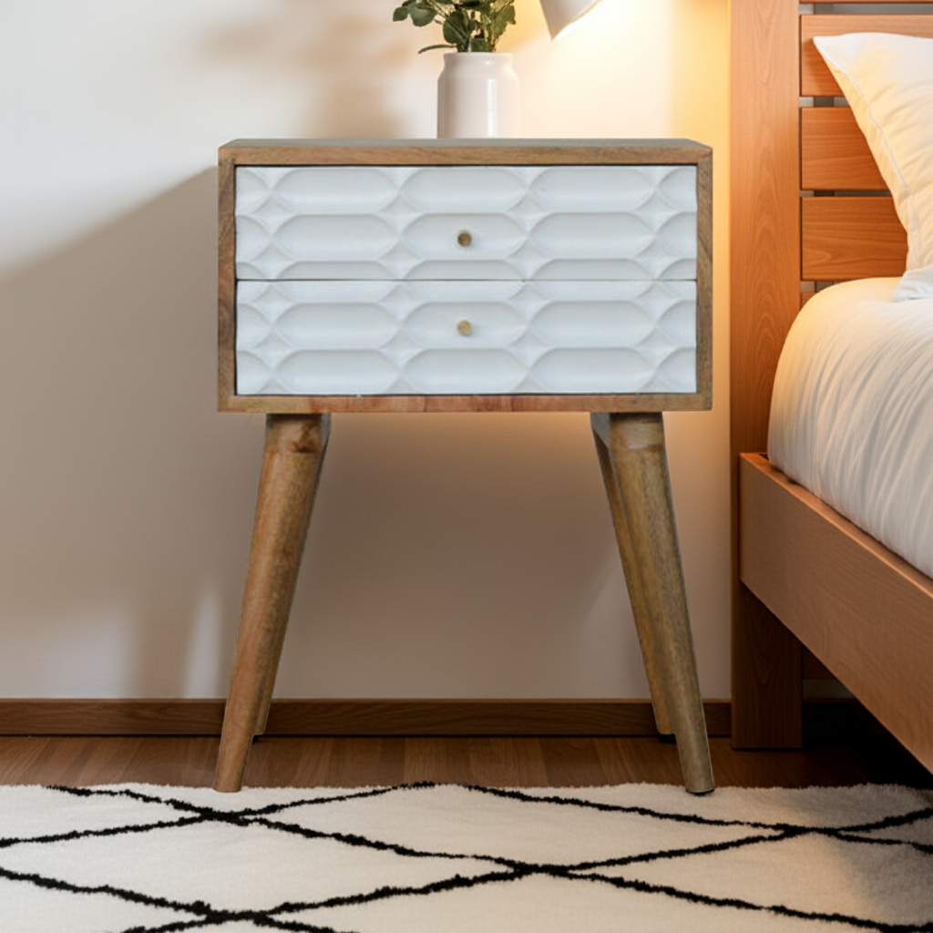 Capsule Carved Bedside